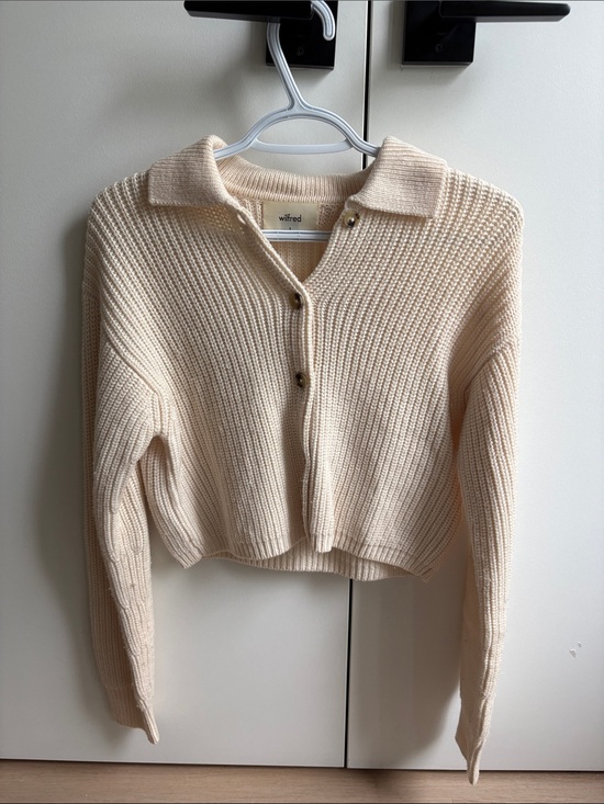 Wilfred Sweaters - Wilfred Nextdoor Sweater Collared Knit Cardigan